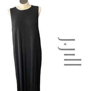 J Jill Wearever Collection  Maxi Dress, Black, XL